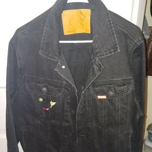 ice cream black denim trucker jacket jacket by billionaire boys club